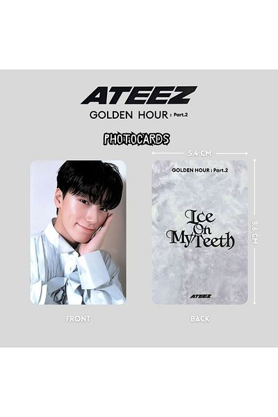 Kpop Dünyasi مجموعة بطاقات الصور الفوتوغرافية ATEEZ San '' Golden Hour: Pt2 ''