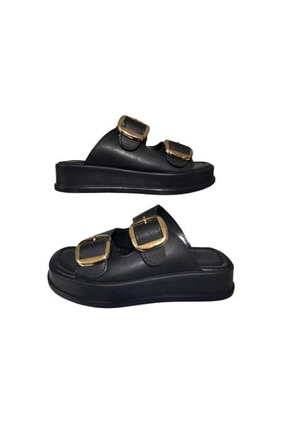 CEYLANLAR Double Buckle Women's Stylish Slippers
