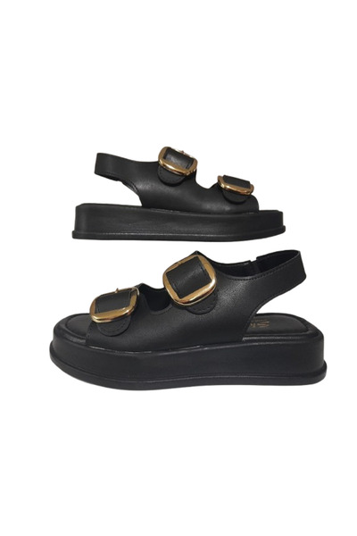 CEYLANLAR Sandale elegante pentru damă cu cataramă dublă