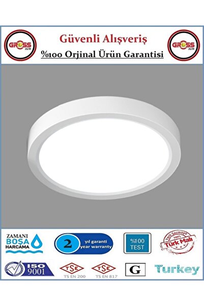 ZMR Sıva Üstü Led Armatür - 24 Watt - 2050 Lümen - Beyaz