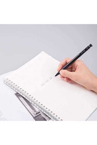 Deli Retractable Smooth Ballpoint Pen 12-Pieces, 0.7 mm Size, Black