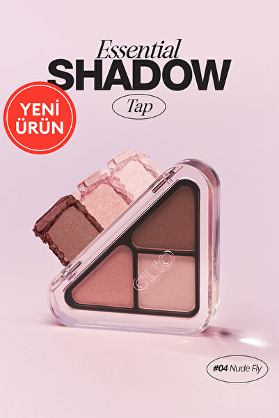 CLIO 3 Renk İçeren, Mat ve Işıltılı Bitişli Mini Far Paleti Essential Shadow Tap 04 Nude Fly