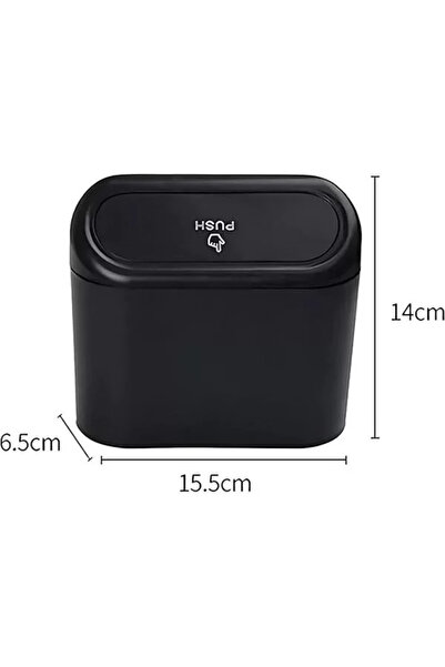dreamplus hayalinin ötesinde Car Trash Can In-Car Portable Organizer with Lid Garbage Bucket Push Lid Bucket