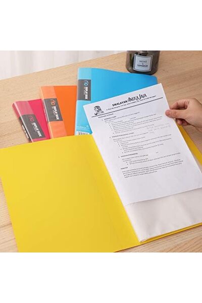 Deli E5033 30-Pocket Display Book, A4 Size, Assorted