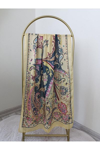 Shawl Passion Retro Pattern Poly Yellow Shawl