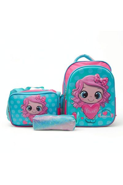 Shihon Girls School Backpack Set 3 Pieces 14 Inch