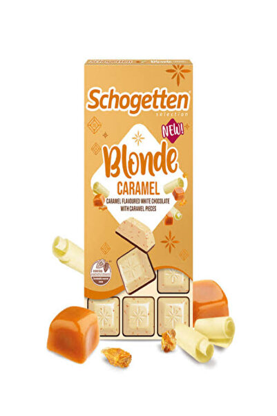 Schogetten Blonde Caramel Caramel Flovoured Wiht Chocolate Wiht Caramel Pieces