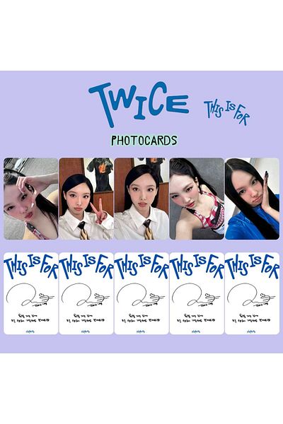 Kpop Dünyasi مجموعة بطاقات صور TWICE نايون "هذا من أجل"
