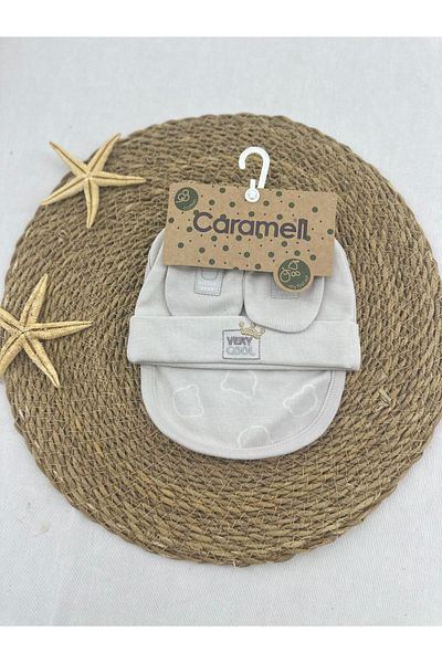 Caramell Accessories Set of 3 (Beanie Hat Gloves)