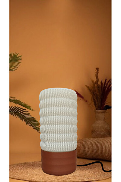 decory Agatha Cream Color Base Ecru Color Body Design Lampshade, Pinterest Style Lampshade (Bioplastic) E27