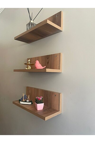 Y Dekorasyon DUVAR RAFI 44 CM 3LÜ SET