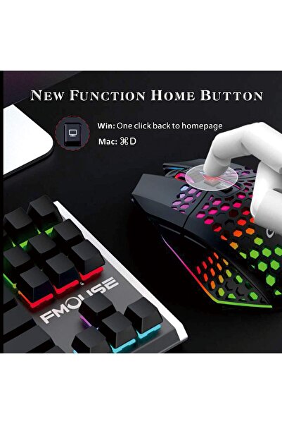 O.L by ODISSEY LIFE Professional Wireless Mouse For Home & Office, Rechargeable, RGB Lighting