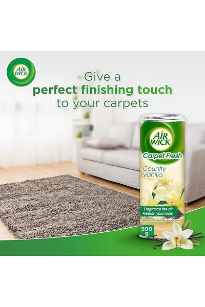 Air Wick Air Wick Carpet Fresh Odor Eliminator, Freshens the Air, Easy to Use, Country Vanilla Scent, 500g