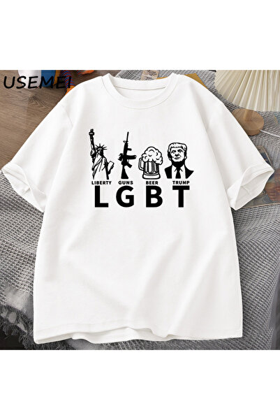 Tarzsokak Μπλουζάκι Τραμπ  "Ελευθερία Μπύρα " Διατηρήστε την Αμερική Μεγάλη Μ...