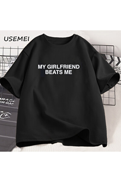 Tarzsokak تي شيرت Girl My Not Boy للرجال من القطن بأكمام قصيرة مضحك للزوجين T...