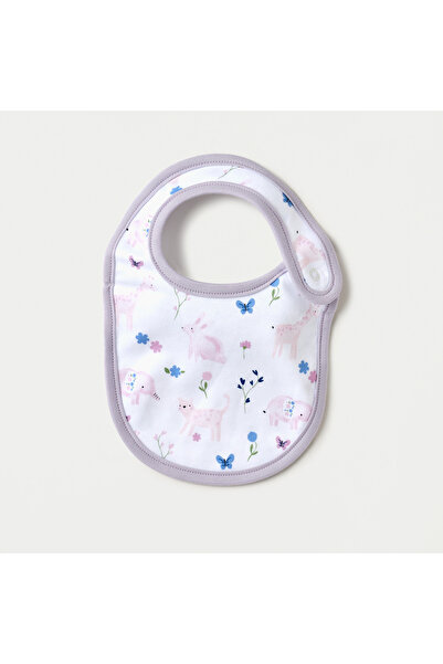 Juniors مريلة مطبوعة بالكامل مع زر كبس للإغلاق