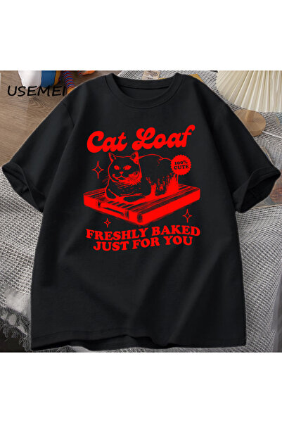Tarzsokak Tricou Funny Cat Loaf Bărbați Femei Tricouri retro Iubitor de pisic...