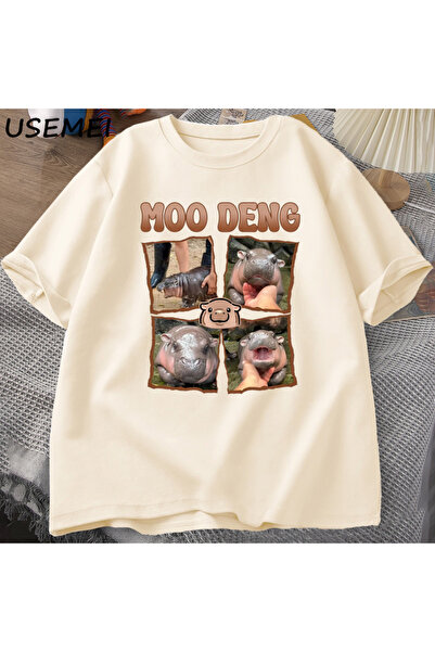 Tarzsokak Tricou I Love Moo Deng Rap Tricou amuzant pentru iubitorii de hipop...