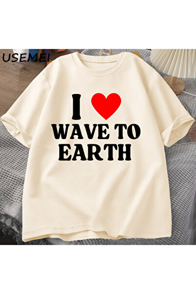 Tarzsokak Tricou I Love Waves On The World pentru bărbați și femei I Love Hea...