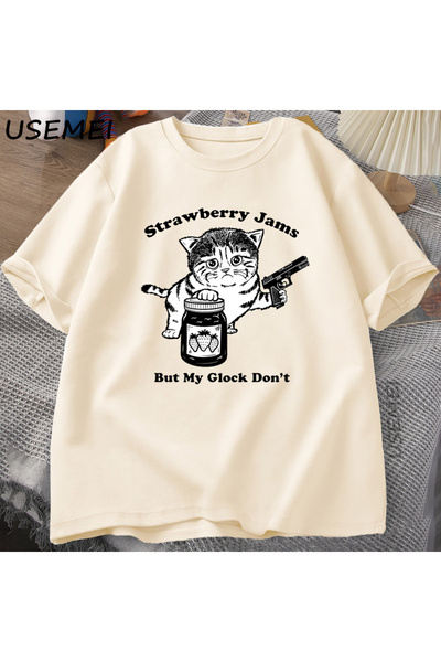 Tarzsokak تي شيرت رجالي على شكل قطة تي شيرت مضحك على شكل قطة للأب تي شيرت صيف...