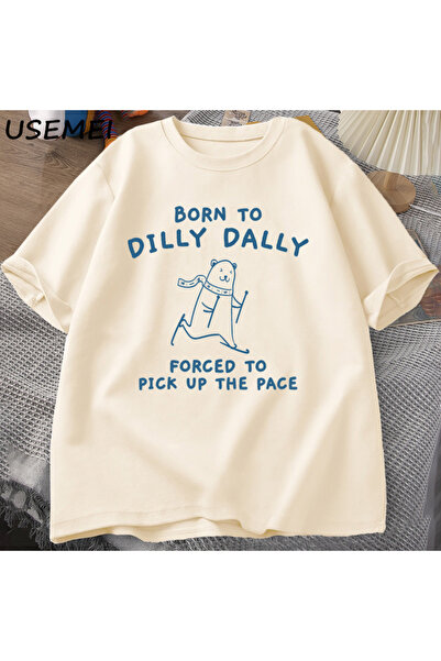Tarzsokak Muška majica Born for Dilly Dally, mora dobiti Pace T-shirt smešnu ...