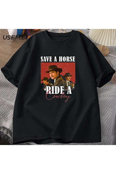 Tarzsokak تي شيرت بيدرو باسكال تي شيرت برسومات رعاة البقر تي شيرت ركوب الخيل ...