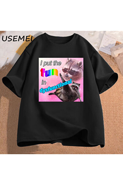 Tarzsokak Tricou Funny Meme I'm Dysfunctionally Dark Humor Tee Fun Put It Out...
