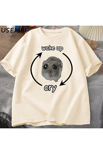 Tarzsokak Αστείο μπλουζάκι με γραφικό Cry Meme για την αφύπνιση του ποντικιού...