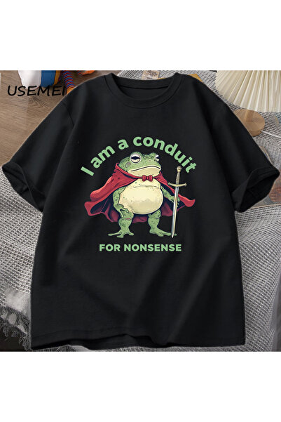 Tarzsokak Tricou I'm A Pipe For Bullshit Bărbați Femei Funny Frog Weirdcore S...