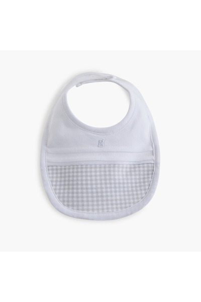 giggles Printed Muslin Bib with Button Closure - Set of 2