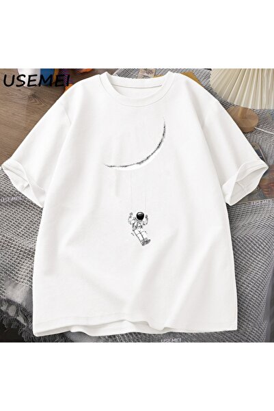 Tarzsokak Tricou Amuzant cu Balansoar și Lună, pentru Bărbați și Femei, Trico...