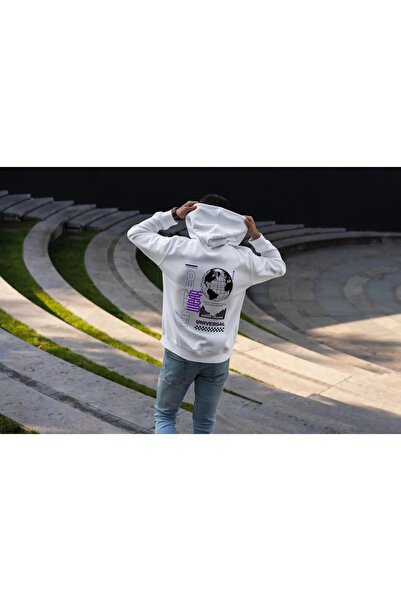 haha Unisex Back Printed Hooded Sweatshirt