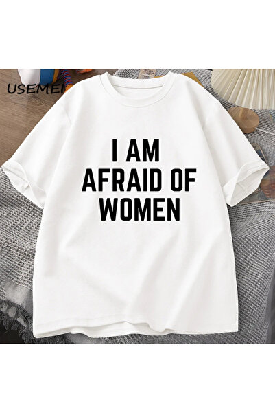 Tarzsokak Tricou pentru bărbați I'm Afraid Women Funny Man Tricouri din bumba...