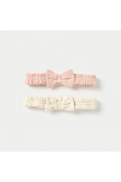 Juniors Assorted Headband with Bow Applique - Set of 2