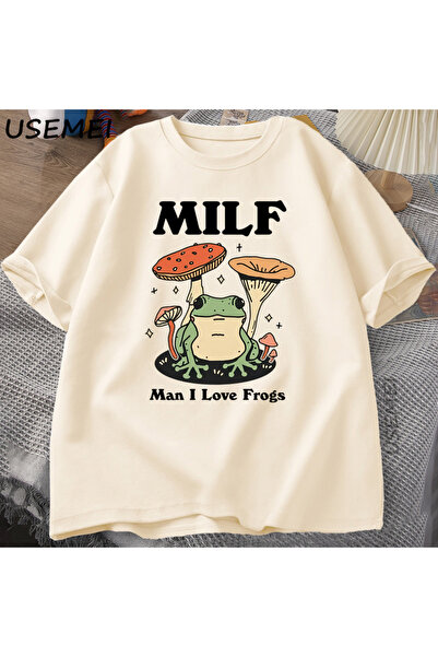 Tarzsokak Retro majica sa žabom, smešna MILF žaba, cottagecore žaba T-shirt ž...