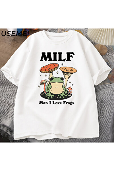 Tarzsokak Retro majica sa žabom, smešna MILF žaba, cottagecore žaba T-shirt ž...