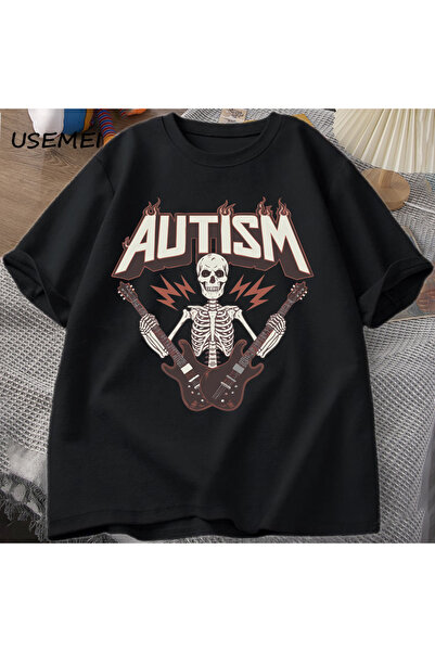 Tarzsokak Tricou cu grafică cu schelet și chitară Tricou amuzant cu schelet a...