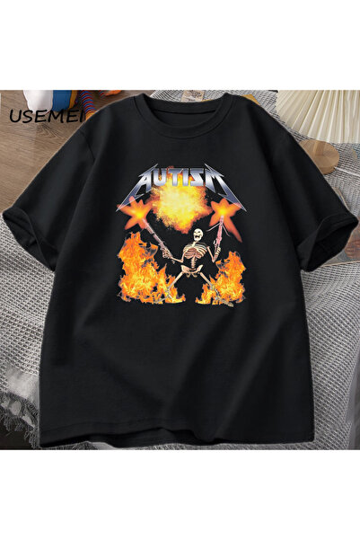 Tarzsokak Tricou Meme din bumbac confortabil cu mânecă scurtă, cu imprimeu Te...