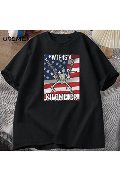 Tarzsokak WTF Un kilometru de distanță Funny Skeleton Meme Tricou Casual din ...