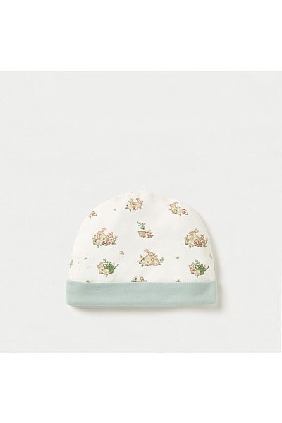 Juniors Bunny Print Cap