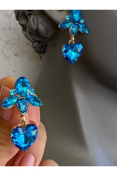 Lucios Evening Dress Heart Earrings