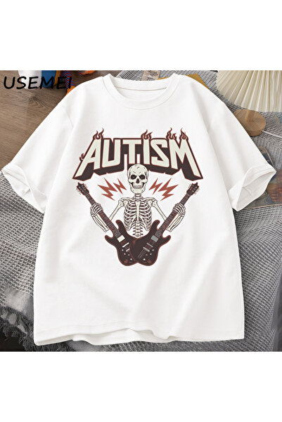 Tarzsokak Tricou cu grafică cu schelet și chitară Tricou amuzant cu schelet a...