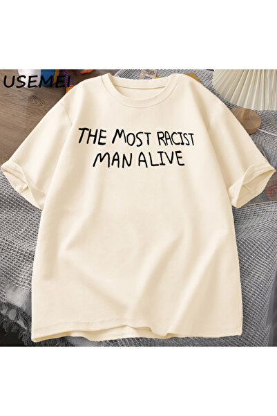 Tarzsokak Tricou amuzant The Most Racist Man Ever, cu grafică, pentru bărbați...