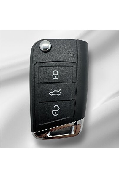 Mavi Keys Carcasă pentru telecomandă cu 3 butoane pentru Volkswagen Golf - Jetta Skoda Octavia Superb Seat Leon