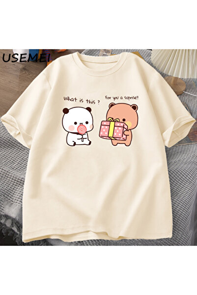 Tarzsokak Χρόνια πολλά ανδρικό μπλουζάκι με αρκούδα PANDA Bubu και Dudu love ...
