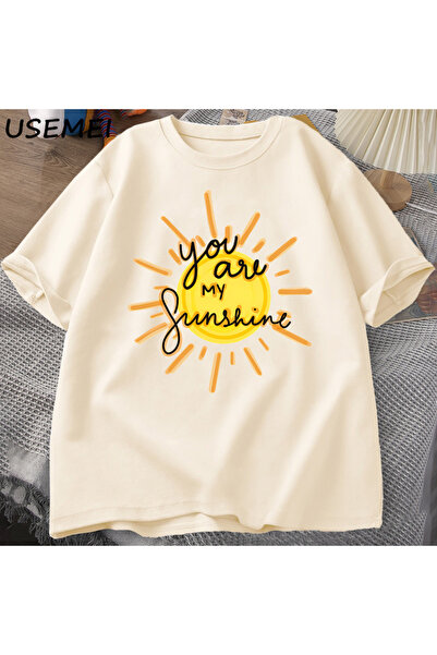 Tarzsokak You Are My Sunshine T-shirt Βαμβακερό ανδρικό κοντομάνικο μπλουζάκι...