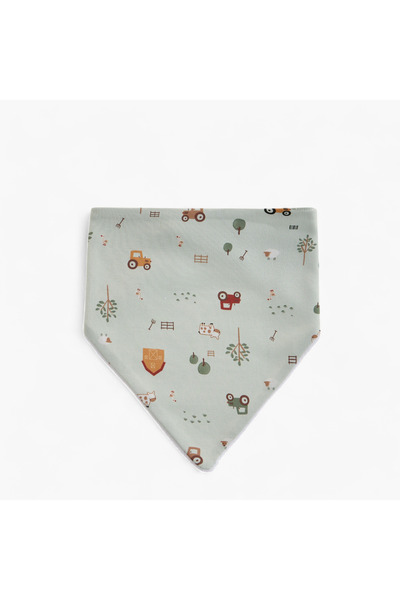 Juniors Cow Print Bib with Button Closure - Set of 3