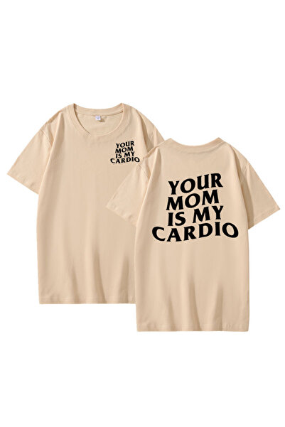 Tarzsokak Tricou Mom Is My Cardio Tricou amuzant pentru bărbați, cu capac pen...