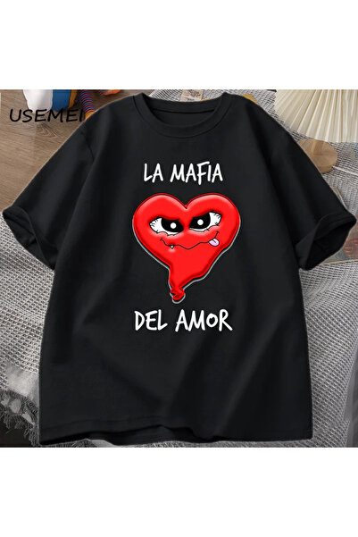 Tarzsokak Tricou Love Mafia Tricou amuzant cu imprimeu Tricouri de vară pentr...
