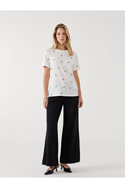 LC Waikiki Crew Neck Patterned Women's T-Shirt